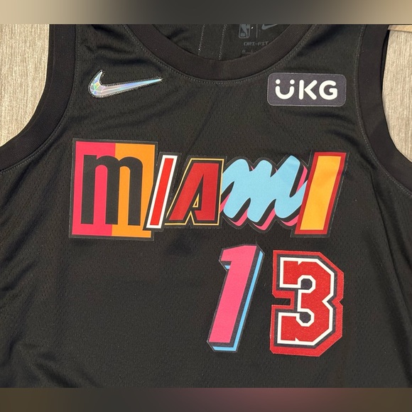 Bam Adebayo Nike Miami Heat Mashup Black Swingman Jersey Vice Classic Sz L Large - Picture 3 of 14